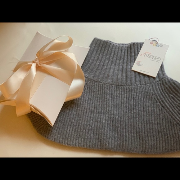 Neck warmer, knit collar for baby toddler. 100% merino wool superfine organic - Picture 5 of 10